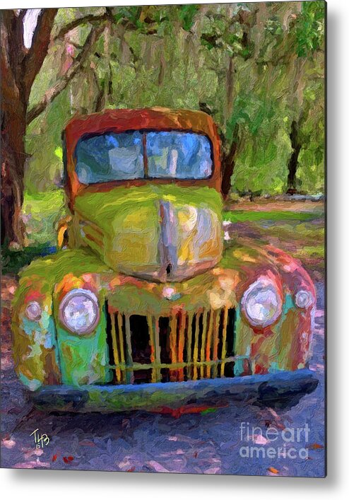 Truck Metal Print featuring the painting Zam's Truck by Tammy Lee Bradley