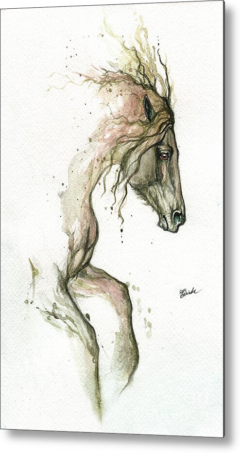 Horse Metal Print featuring the painting The Horse #1 by Ang El