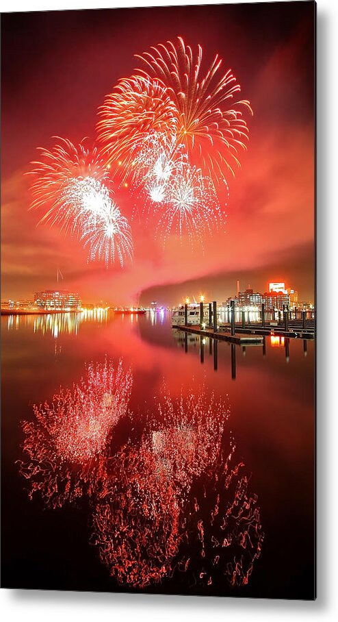 Fireworks Metal Print featuring the photograph And The Rockets' Red Glare... by SCB Captures