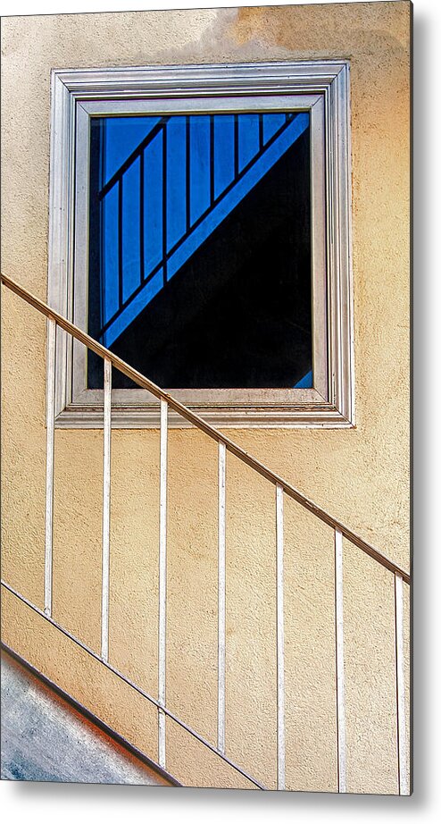 Window Metal Print featuring the photograph Intersection of Real and Reflection by Gary Slawsky