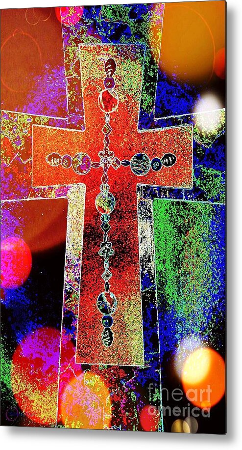 Cross Metal Print featuring the photograph The Color of Hope by Robert ONeil