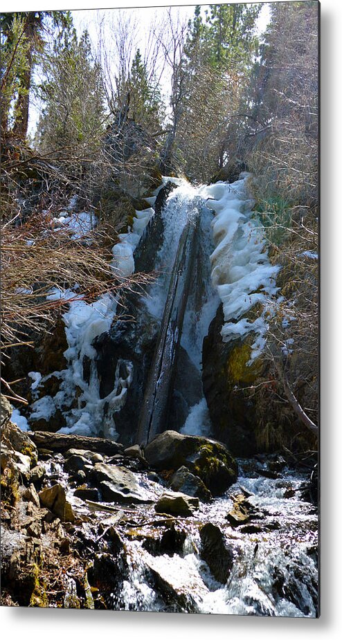 Nevada Metal Print featuring the photograph Waterfall 4 by Brent Dolliver