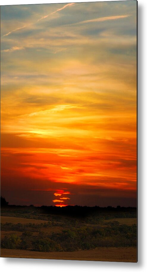 Sunset Metal Print featuring the photograph All Hallows Eve Sunset by Rod Seel
