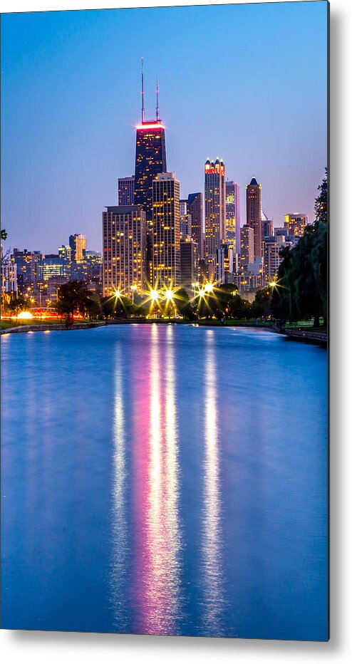 Chicago Metal Print featuring the photograph Chicago Lakefront #1 by Lev Kaytsner