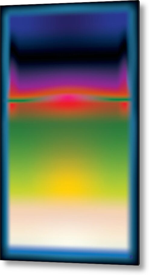 Modern Art Metal Print featuring the digital art Abstract Color by Gary Grayson