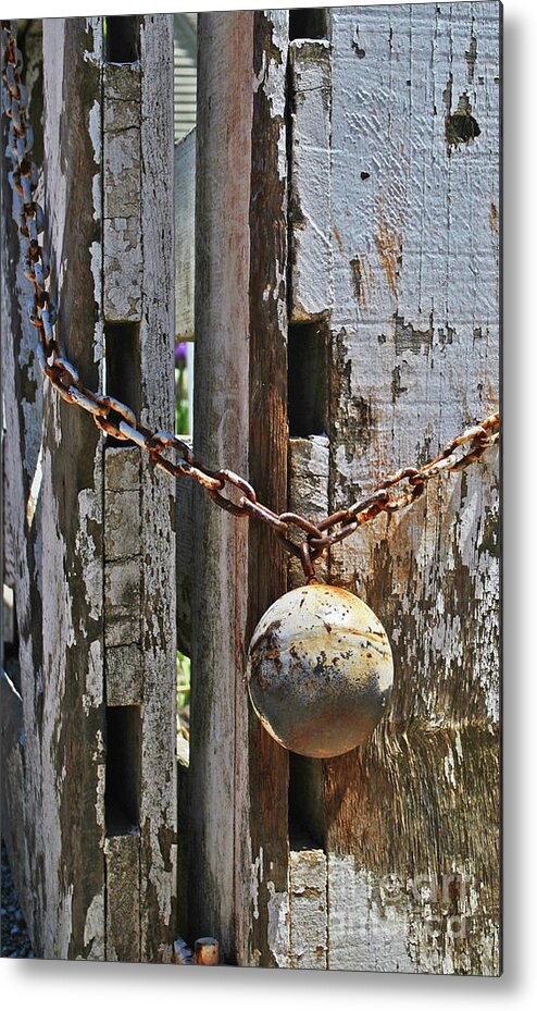 Ball Metal Print featuring the photograph Ball and Chain by George D Gordon III