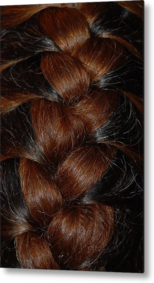Hair Metal Print featuring the photograph Braids by Rob Hans