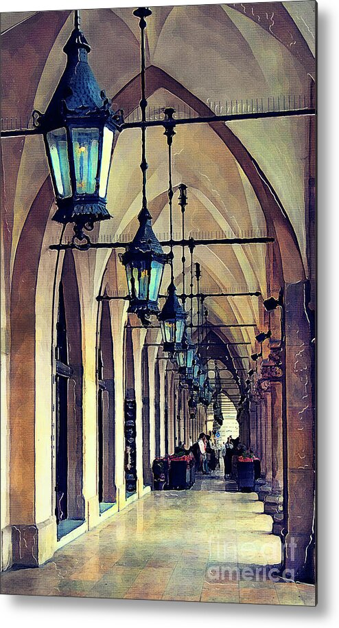 Cracow Metal Print featuring the painting Cracow art by Justyna Jaszke JBJart