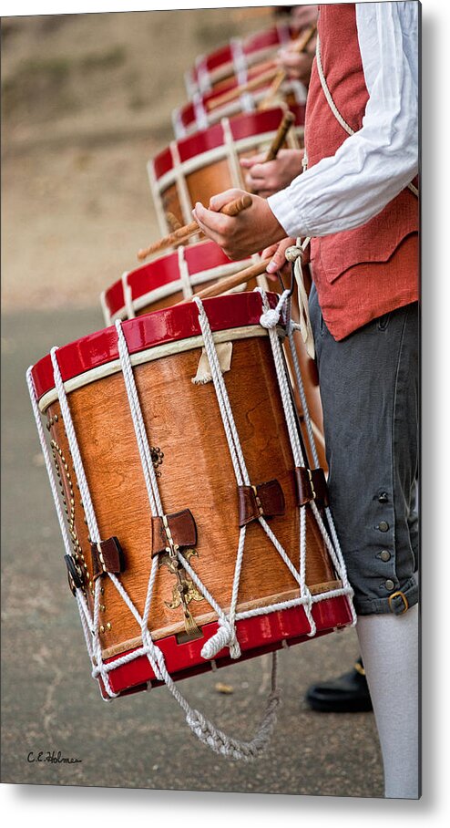 Music Metal Print featuring the photograph Drums Of The Revolution by Christopher Holmes