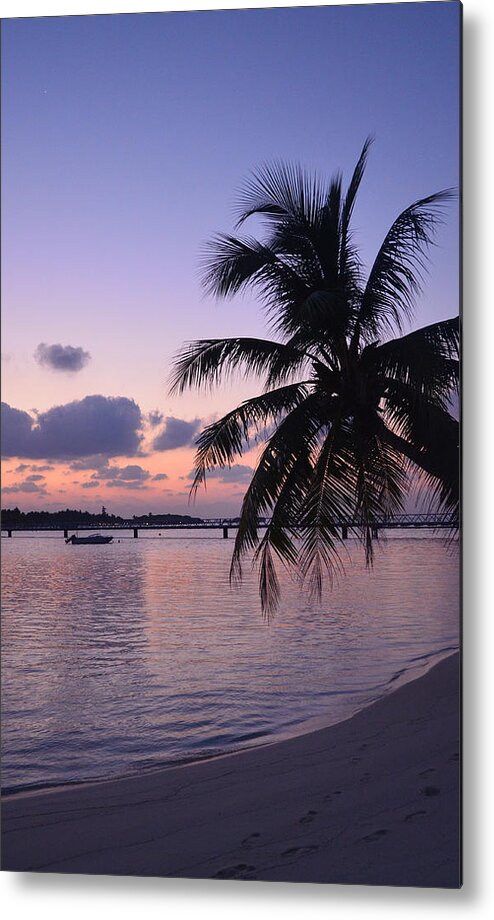 Tropical Sunset Metal Print featuring the photograph Footsteps by Corinne Rhode