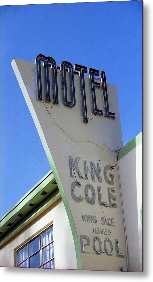 Pool Metal Print featuring the photograph Motel King Cole by Matthew Bamberg