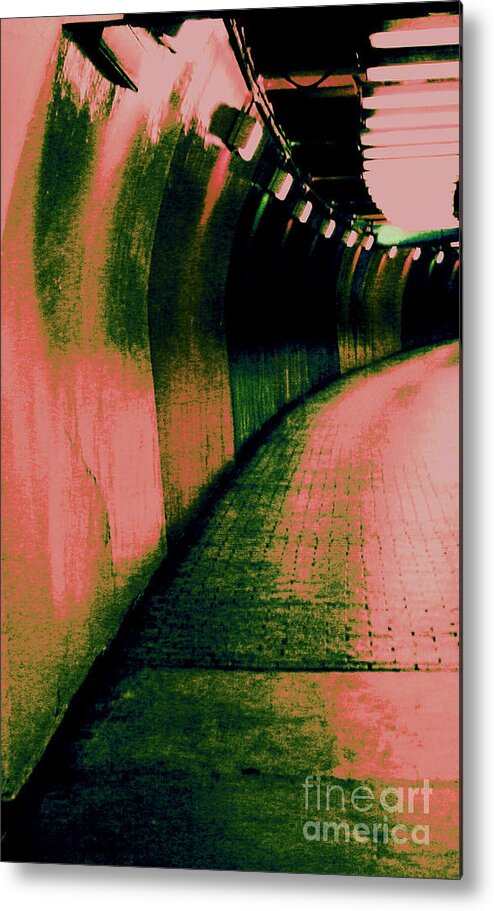 Tunnel Metal Print featuring the photograph No Life Seen by Julie Lueders 