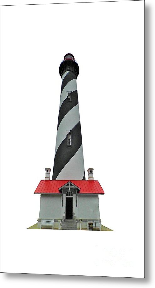 Lighthouse Metal Print featuring the photograph St Augustine Lighthouse Transparent For T Shirts by D Hackett