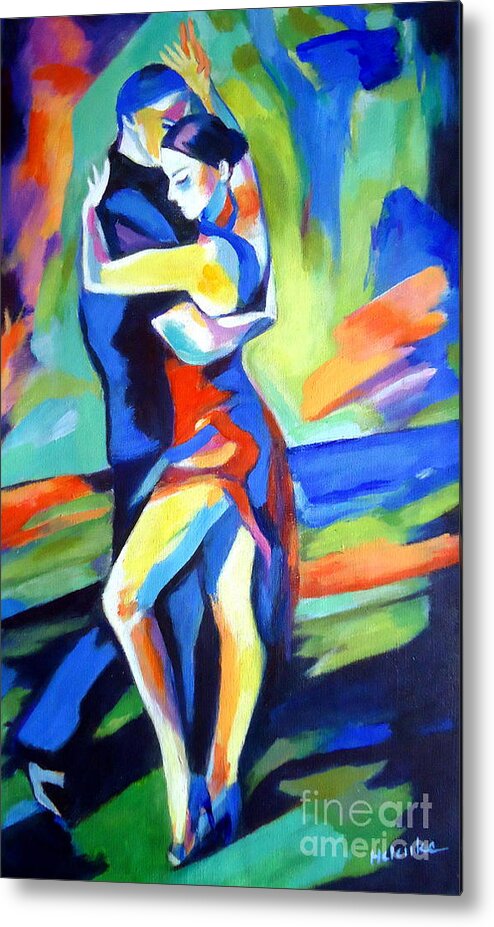 Affordable Original Paintings Metal Print featuring the painting Tango by Helena Wierzbicki