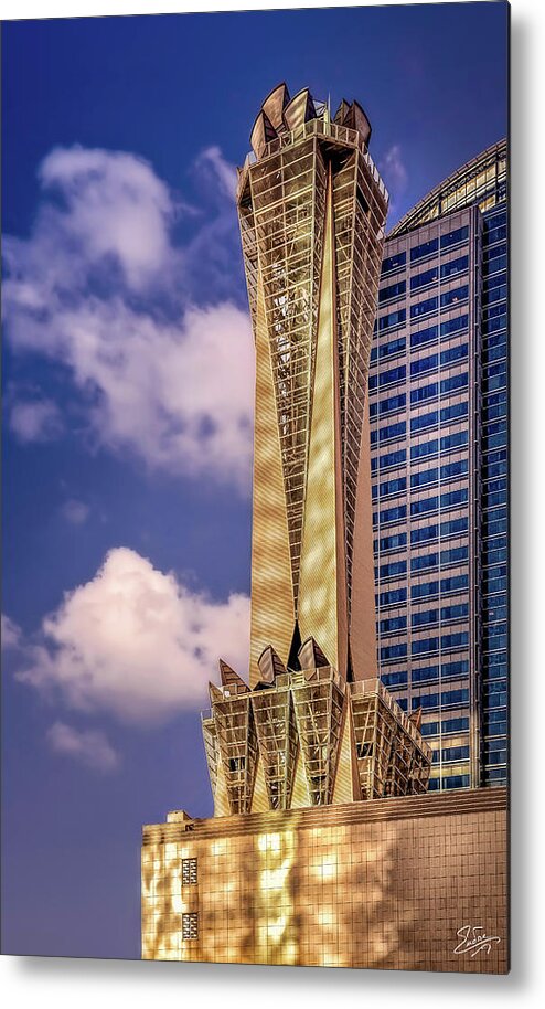Att Metal Print featuring the photograph The ATT Tower by Endre Balogh