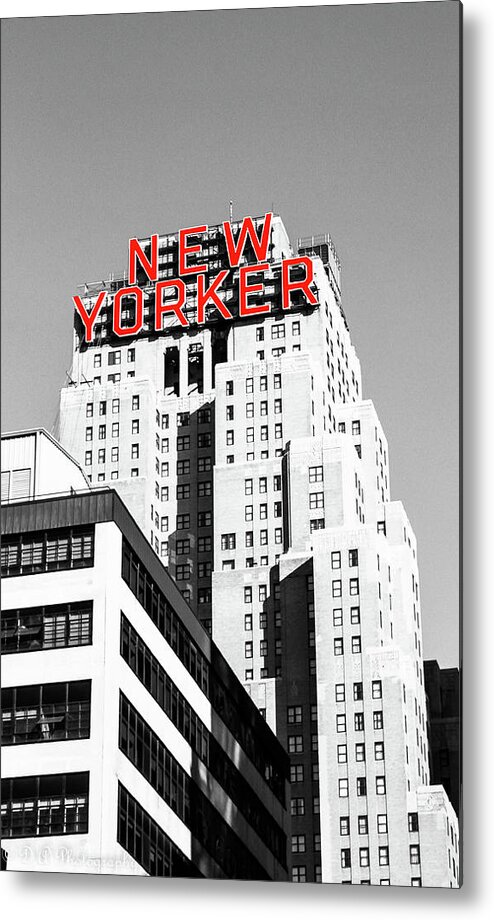 New York City Metal Print featuring the photograph The Yorker by DA Photography