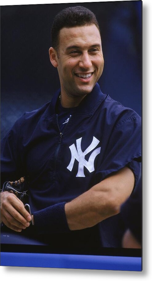 People Metal Print featuring the photograph Derek Jeter 2 by Jamie Squire