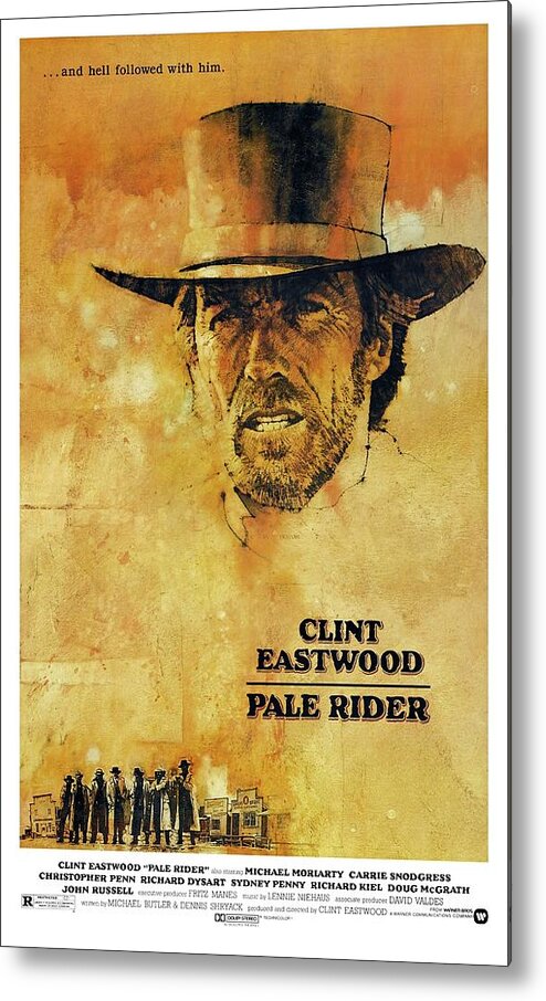 1980s Metal Print featuring the photograph Pale Rider -1985-. #1 by Album