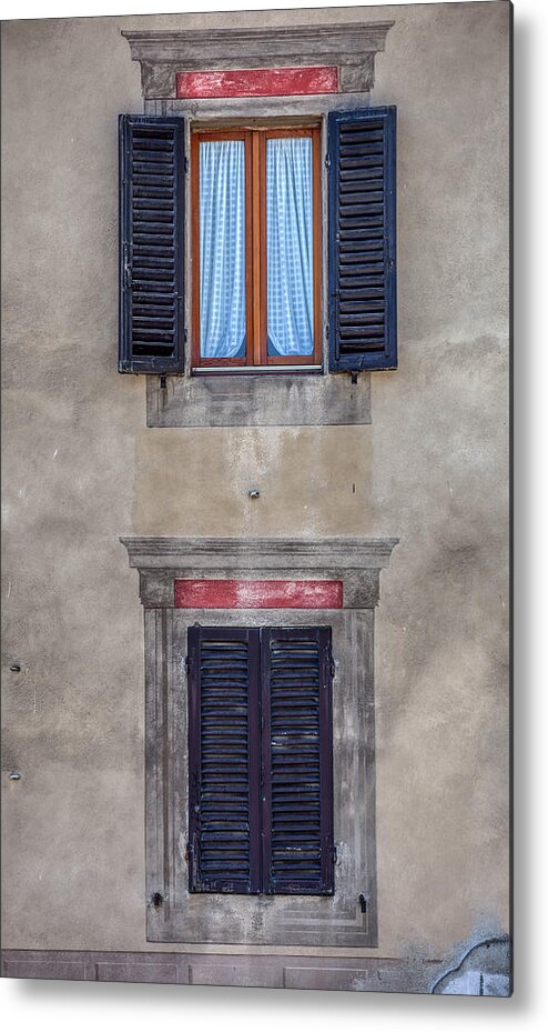 Window Metal Print featuring the photograph Windows of Montalcino by David Letts