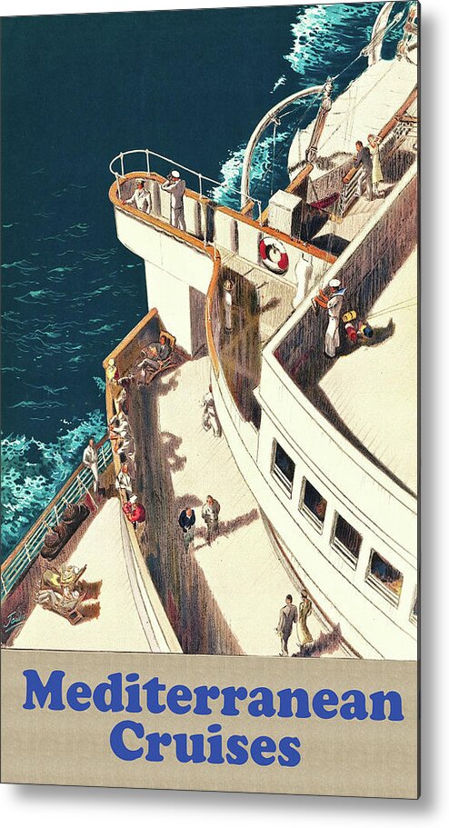 Mediterranean Metal Print featuring the digital art Mediterranean Cruises #3 by Long Shot