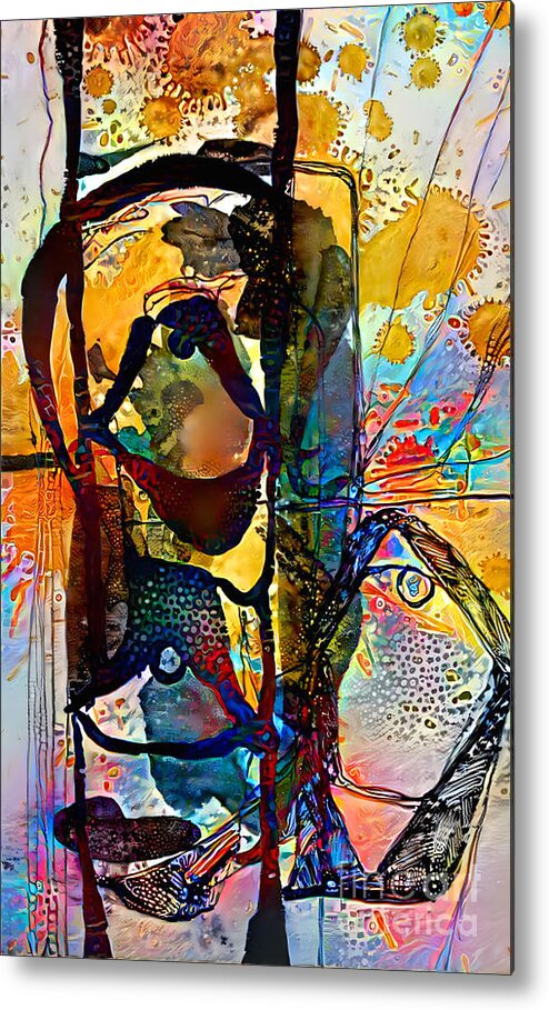 Contemporary Art Metal Print featuring the digital art 57 by Jeremiah Ray