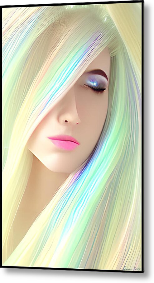 Healer Metal Print featuring the digital art First Angelic Beauty by Shawn Dall