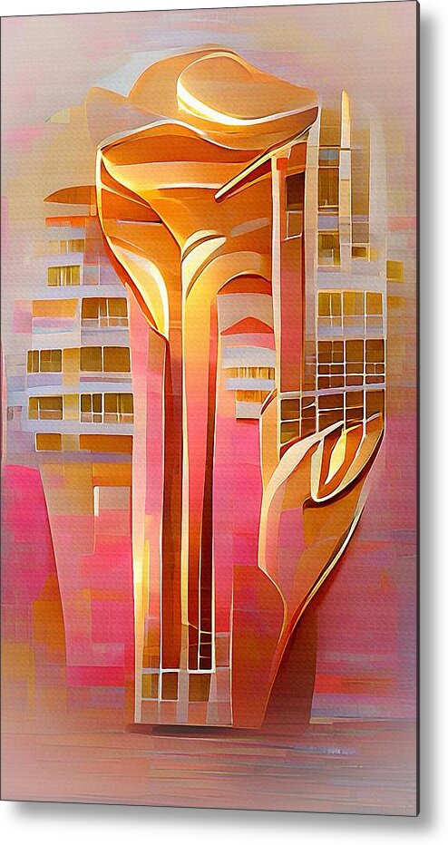 Miami Metal Print featuring the digital art South Beach by David Manlove