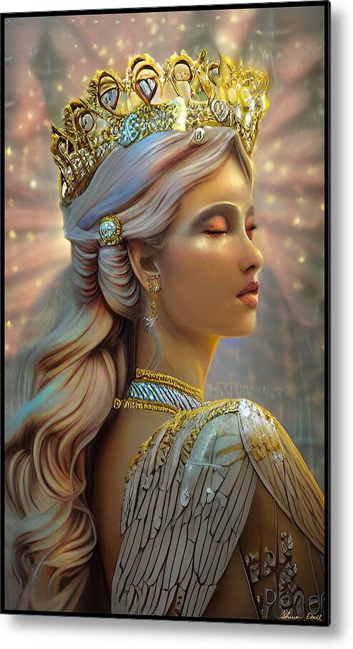 Healer Metal Print featuring the mixed media The First Empress by Shawn Dall