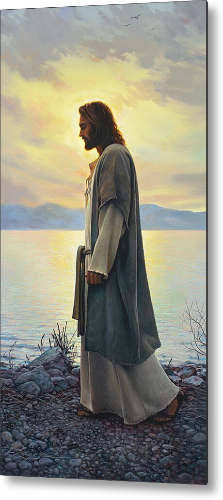 Jesus Metal Print featuring the painting Walk with Me #3 by Greg Olsen