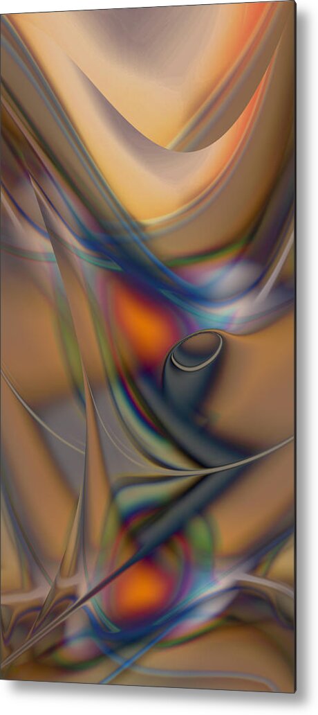 Steve Sperry Mighty Sight Studio Digital Abstract Art Color Shape And Form Abstractions Modernistic And Ethereal Organic Shapes Metal Print featuring the digital art A Most Honorable Representative by Steve Sperry