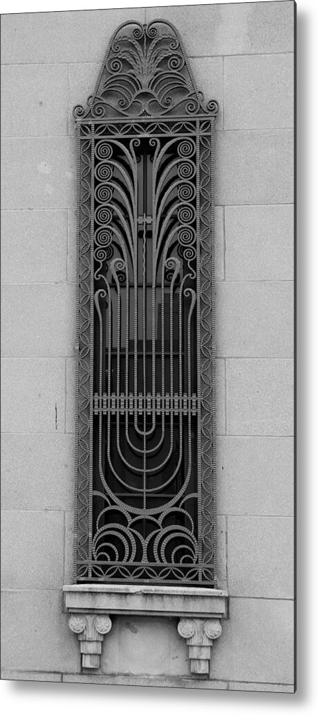 Art Deco Metal Print featuring the photograph Art Deco Window 2 by Andrew Fare