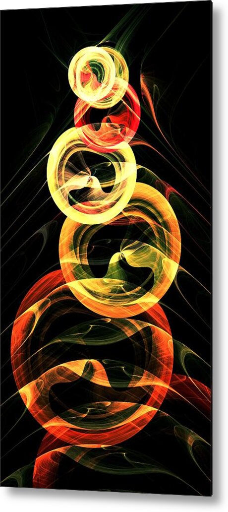 Malakhova Metal Print featuring the digital art Halloween Vision by Anastasiya Malakhova