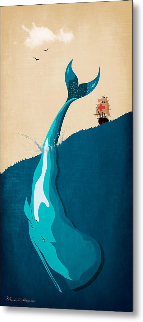 Moby Dick 2 Metal Print by Mark Ashkenazi - Pixels Merch
