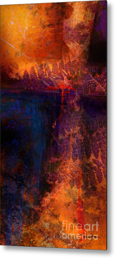 The Gift Metal Print featuring the mixed media The Gift by Shevon Johnson