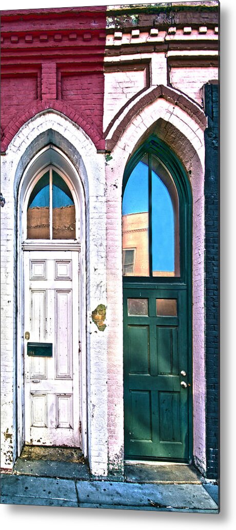 Door Metal Print featuring the photograph 050 - Door One and Door Too by David Ralph Johnson