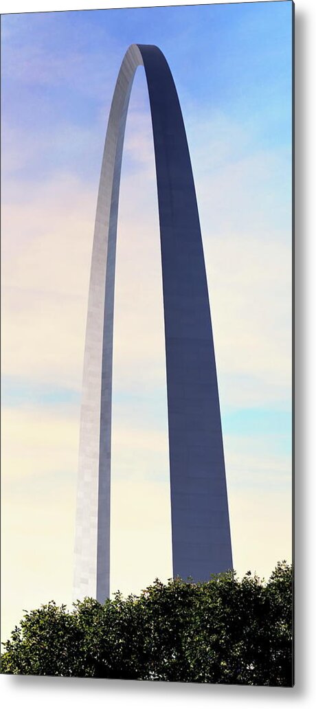 Garteway Arch Metal Print featuring the photograph Gateway Arch - St Louis by Harold Rau