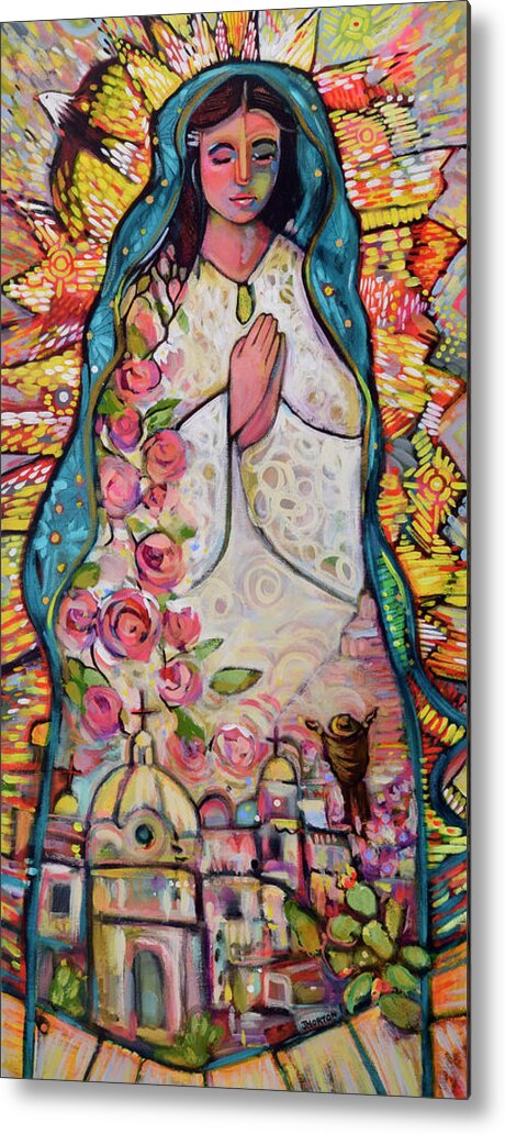Jen Norton Metal Print featuring the painting Guadalupe by Jen Norton