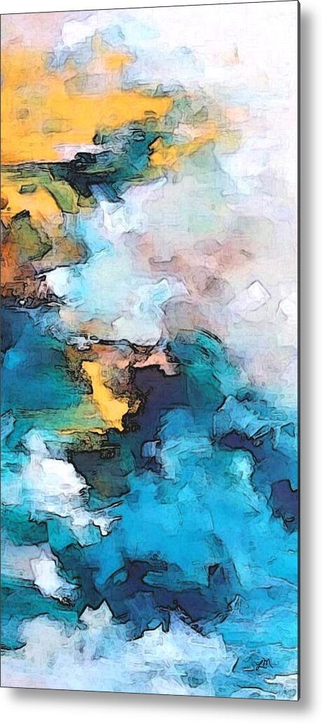 Abstract Metal Print featuring the digital art Sweet Memory Shades by Linda Mears