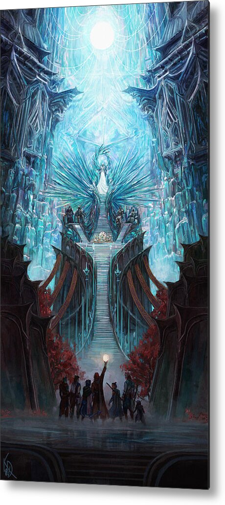 Fantasy Metal Print featuring the digital art The Bright Queen by Kent Davis