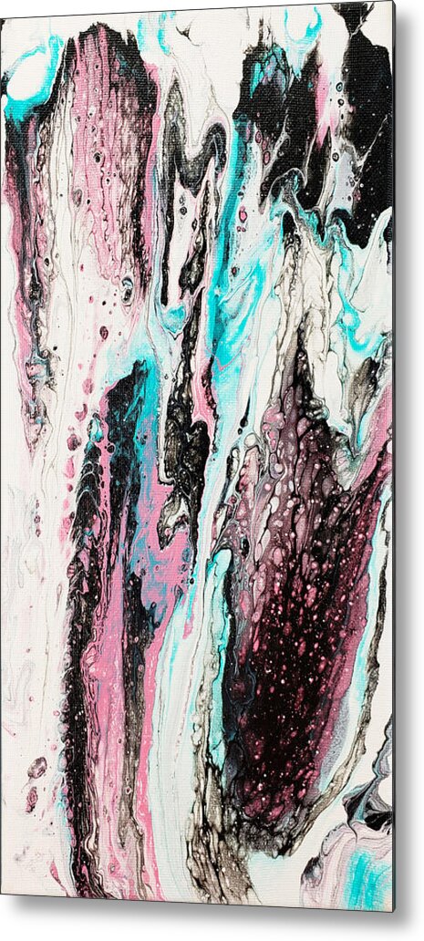 Abstract Metal Print featuring the painting Blush by Christine Bolden