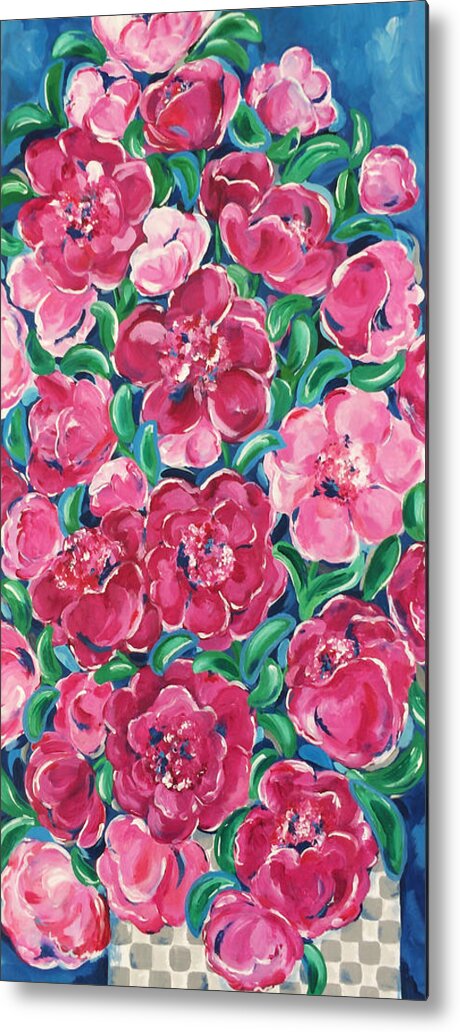 Floral Art Metal Print featuring the painting Gathering by Beth Ann Scott