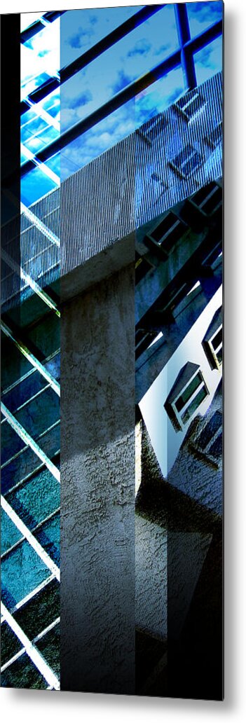 Merged Metal Print featuring the photograph Merged - Tower Blues by JBDSGND OsoPorto