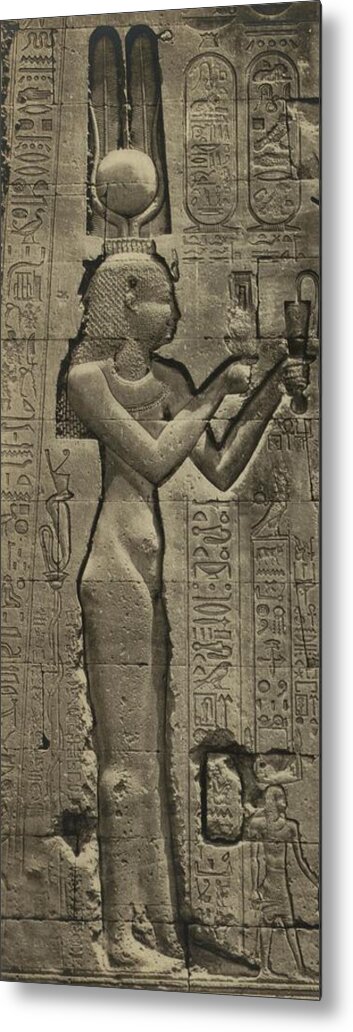 History Metal Print featuring the photograph Relief Sculpture Of Cleopatra Vii 69-30 #1 by Everett