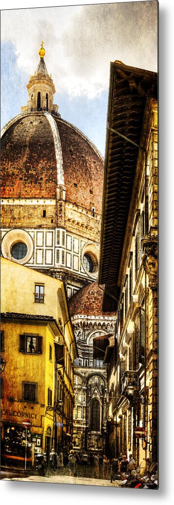Florence Metal Print featuring the photograph Florence - the duomo emerges by Weston Westmoreland