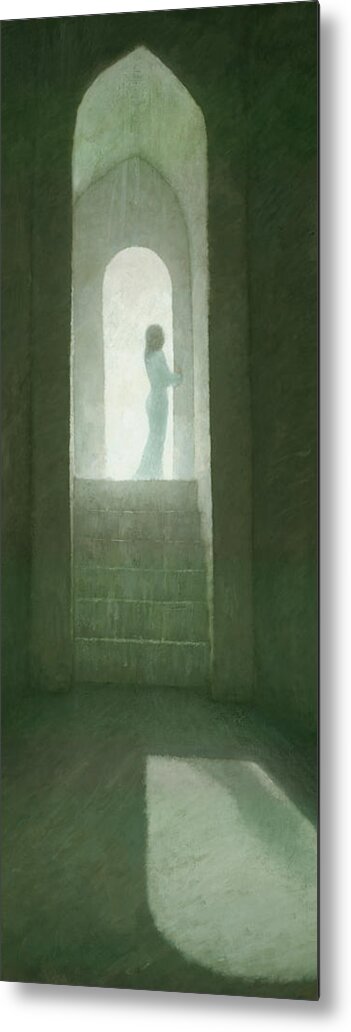 Arch Metal Print featuring the painting Pure Light by Steve Mitchell