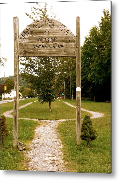 Appalachian Trail Metal Print featuring the photograph Appalachian Trail at Damascus by Teresa Tilley