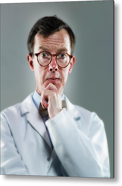 Human Metal Print featuring the photograph Chemist #1 by Coneyl Jay/science Photo Library