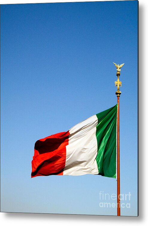 Flag Metal Print featuring the photograph Italian Flag #1 by Tim Holt