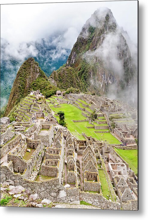 Steps Metal Print featuring the photograph Machu Picchu In Peru #1 by Instamatics