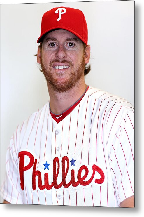 Media Day Metal Print featuring the photograph Philadelphia Phillies Photo Day #1 by Mike Ehrmann